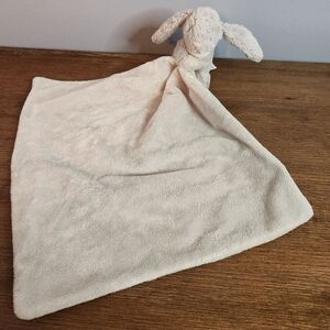 Jellycat London Bashful Bunny Plush Lovey Security Blankey Gray Rabbit